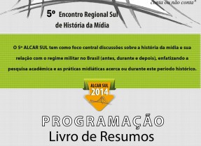 Alcar Sul 2014 lança Caderno de Resumos